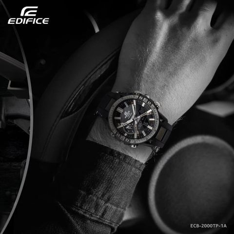  ĐỒNG HỒ NAM CASIO EDIFICE ECB-2000TP-1ADF SOLAR POWERED CHÍNH HÃNG 