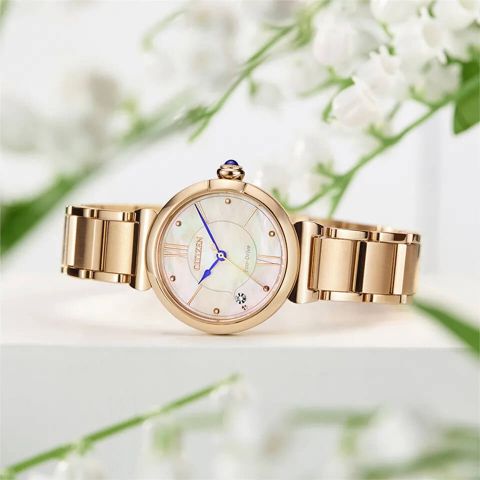  ĐỒNG HỒ  NỮ CITIZEN EM1073-85Y ECO DRIVE CHÍNH HÃNG 