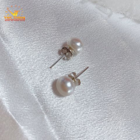  HOA TAI OPAL BẠC Ý NGỌC TRAI TRẮNG 