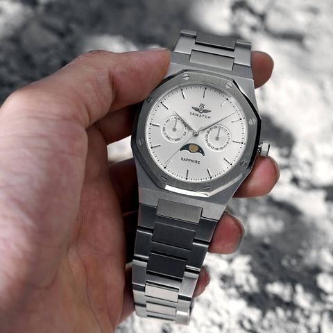  SR WATCH NAM SUN & MOON SG60061.1102SM CHÍNH HÃNG 