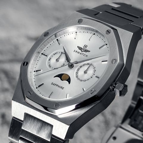  SR WATCH NAM SUN & MOON SG60061.1102SM CHÍNH HÃNG 