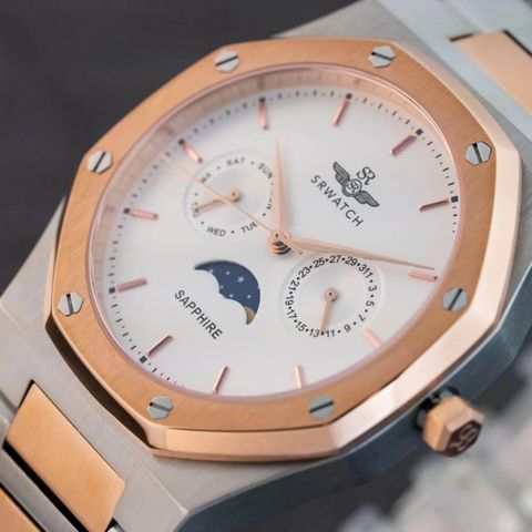 SR WATCH NAM SUN & MOON SG60061.1302SM CHÍNH HÃNG 