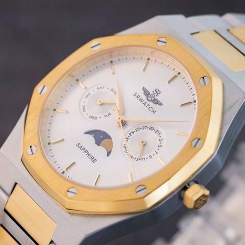  SR WATCH NAM SUN & MOON SG60061.1202SM CHÍNH HÃNG 