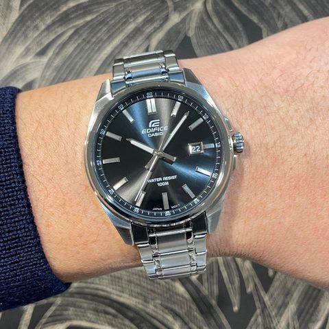  ĐỒNG HỒ NAM CASIO EDIFICE EFV-150D-1AV ĐEN CHÍNH HÃNG 
