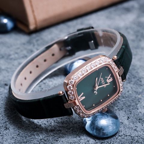  ĐỒNG HỒ NỮ JULIUS JA-1428B DÂY DA XANH CHÍNH HÃNG 
