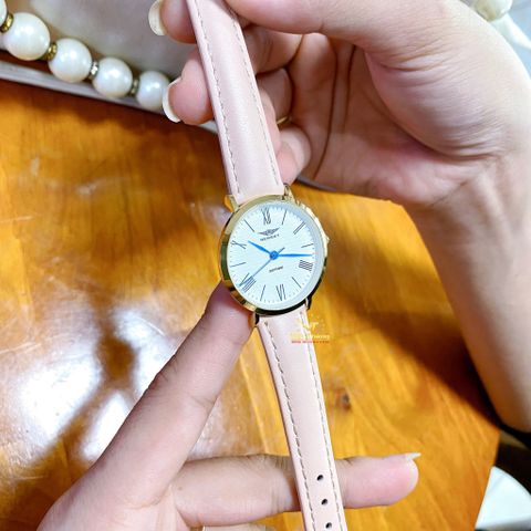  ĐỒNG HỒ NỮ NEWSKY NS5502L.L05 DÂY DA HỒNG CHÍNH HÃNG 