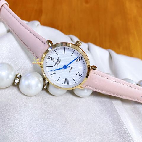  ĐỒNG HỒ NỮ NEWSKY NS5502L.L05 DÂY DA HỒNG CHÍNH HÃNG 