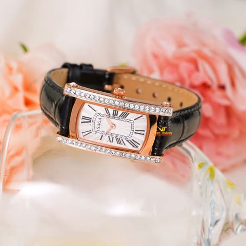  Saga Stella 71836-RGSVBK-2 – Nữ – Kính Cứng – Quartz (Pin) – Mặt Số 20mm, Đính Đá Pha Lê, Chống Nước 3ATM 