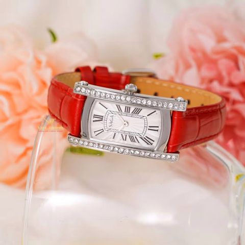  ĐỒNG HỒ NỮ SAGA 71836-SVSVRD-2 DÂY DA CHÍNH HÃNG 