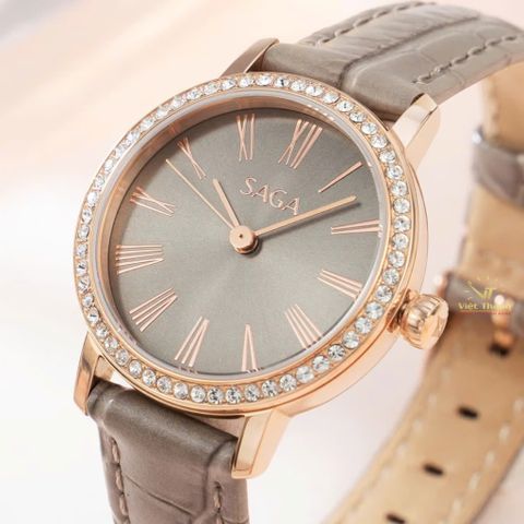  Saga Stella Chance 53578-RGBNBN-2 – Nữ – Quartz (Pin) – Mặt Số 36mm, Kính Cứng, Chống Nước 3ATM 