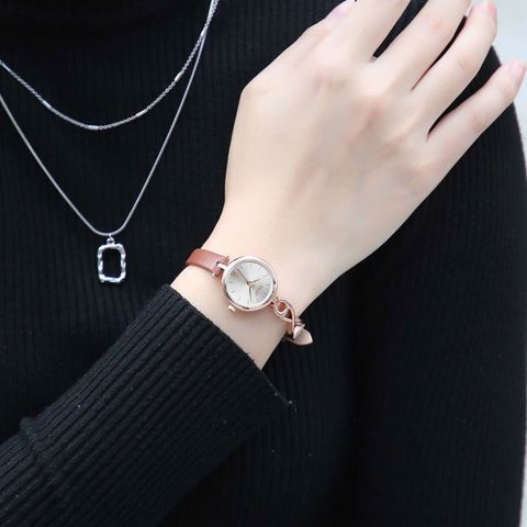  ĐỒNG HỒ NỮ JULIUS JA-1351B DÂY DA NÂU CHÍNH HÃNG 
