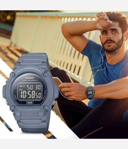  ĐỒNG HỒ NAM CASIO W-219HC-2BVDF CHÍNH HÃNG 
