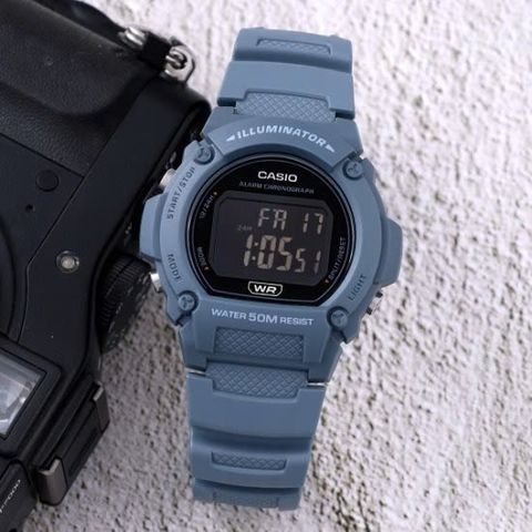  ĐỒNG HỒ NAM CASIO W-219HC-2BVDF CHÍNH HÃNG 