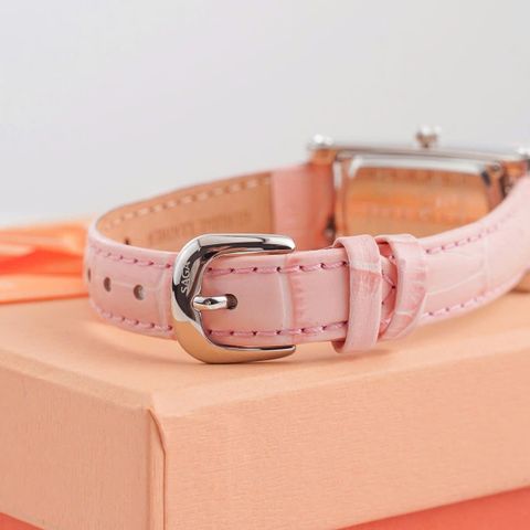  Saga Stella 71836-SVSVPK-2 – Nữ – Kính Cứng – Quartz (Pin) – Mặt Số 20x37mm, Đá Swarovski, Chống Nước 3ATM 
