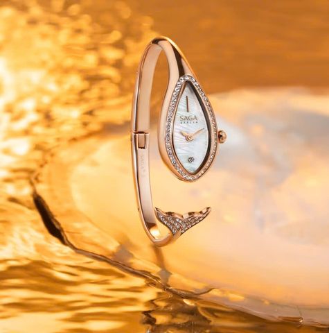  Saga Moment of Luo Goddess – 71957-RGMWRG-2AS – Nữ – Dáng Đuôi Cá Và Mặt Đồng Hồ Đính Pha Lê Danube – Cảm Hứng Nữ Thần Sông Luo 