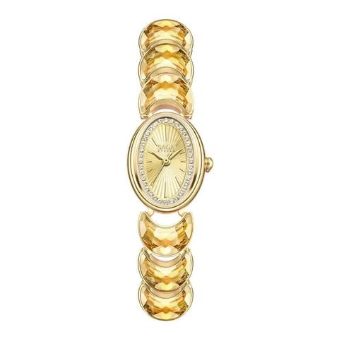  Saga Lunar Watch – 71959-GPGPGP-2 – Máy Quartz (Pin) – Mặt Số 20x26mm – Cảm Hứng Nữ Thần Mặt Trăng – Đính Pha Lê Lấp Lánh – Biểu Trưng Cho Hy Vọng Tốt Đẹp Và Vẻ Đẹp Á Đông 