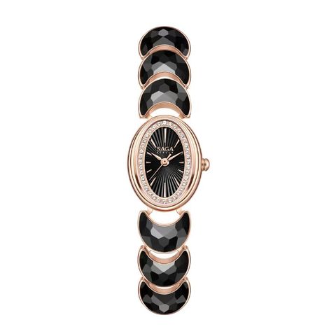  Saga Lunar Watch – 71959-RGBKTTB-2 – Máy Quartz (Pin) – Mặt Số 20x26mm – Cảm Hứng Nữ Thần Mặt Trăng – Đính Pha Lê Lấp Lánh – Biểu Trưng Cho Hy Vọng Tốt Đẹp Và Vẻ Đẹp Á Đông 