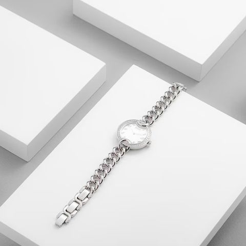  Saga 53768-SVMWSV-2 – Nữ – Quartz (Pin) – Mặt Số 30mm, Đính Đá Swarovski, Khảm Xà Cừ 