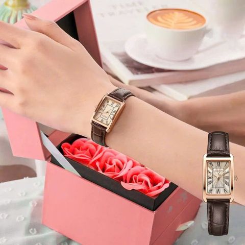  Đồng Hồ Nữ JA-1338C Julius Hàn Quốc Da (Nâu) Chính Hãng 