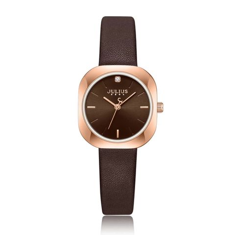  ĐỒNG HỒ NỮ JULIUS JA-1422 DÂY DA NÂU CHÍNH HÃNG 