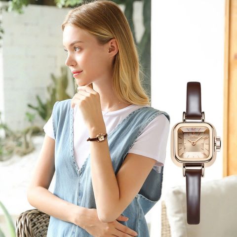  Đồng hồ nữ JA-496C Julius (Nâu) Chính Hãng 