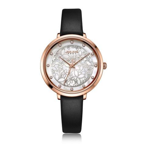  Đồng Hồ Nữ JA-1400A Julius Hàn Quốc Dây Da Chính Hãng 