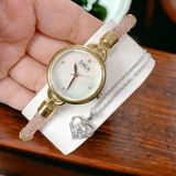  Combo Đồng Hồ Saga 53555-GPMWGP-2 + Dây chuyền trái tim VT218858569 