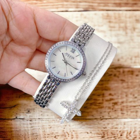  Combo Đồng Hồ Julius JA-1421A + Dây chuyền thánh giá VT218863471 