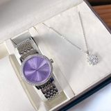  Combo Đồng Hồ Saga 53578-SVVTSV-2 + Dây chuyền VT218858494 Chính Hãng 