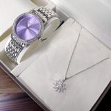  Combo Đồng Hồ Saga 53578-SVVTSV-2 + Dây chuyền VT218858494 Chính Hãng 