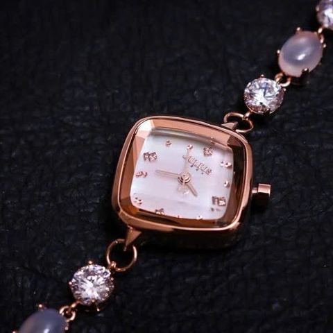 Đồng Hồ Nữ JA-1425A Julius Hàn Quốc (Trắng) Chính Hãng 