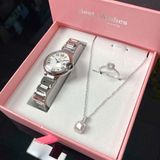  Combo Đồng Hồ Nữ SL5012.1102BL & Dây Chuyền Bạc Ý VT013 & Nhẫn Bạc Ý VT004 