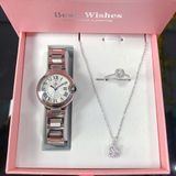  Combo Đồng Hồ Nữ SL5012.1102BL & Dây Chuyền Bạc Ý VT013 & Nhẫn Bạc Ý VT004 