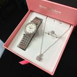  Combo Đồng Hồ Nữ Aolix AL1020LD + Dây Chuyền Bạc Ý VT013 + Nhẫn Bạc Ý VT004 