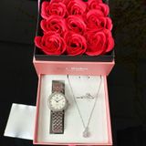  Combo Đồng Hồ Nữ Aolix AL1020LD + Dây Chuyền Bạc Ý VT013 + Nhẫn Bạc Ý VT004 