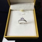  NHẪN CAO TRÒN BẠC Ý VITAGEM 6.5LI VT8568 - MOISSANITE 