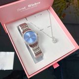  Combo Saga Stella Chance 53578-SVBLSV-2 + Dây Chuyền Bạc Ý VT013 