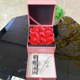  Combo Đồng Hồ Saga Nữ 53442-SVMBSV-2A + Lắc Tay Bạc Ý Vitagem VT007 