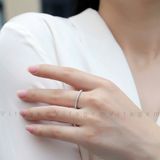  NHẪN BẠC Ý VITAGEM VT024 - MOISSANITE 