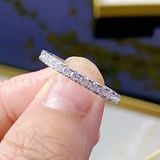  NHẪN BẠC Ý VITAGEM VT024 - MOISSANITE 