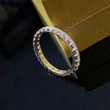  NHẪN BẠC Ý VITAGEM VT024 - MOISSANITE 