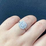  NHẪN BẠC Ý VITAGEM  VT108 - MOISSANITE 