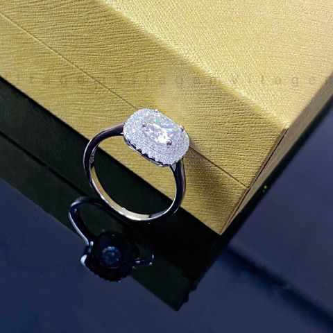  NHẪN BẠC Ý VITAGEM  VT108 - MOISSANITE 