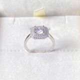  NHẪN BẠC Ý VITAGEM  VT108 - MOISSANITE 