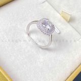  NHẪN BẠC Ý VITAGEM  VT108 - MOISSANITE 