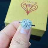  NHẪN BẠC Ý VITAGEM  VT108 - MOISSANITE 