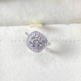  NHẪN BẠC Ý VITAGEM  VT108 - MOISSANITE 