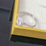  NHẪN BẠC Ý VITAGEM VT004 - MOISSANITE 