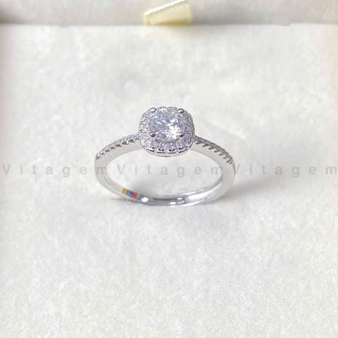  NHẪN BẠC Ý VITAGEM VT004 - MOISSANITE 