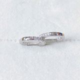  BÔNG TAI BẠC Ý VITAGEM VT058 - MOISSANITE 